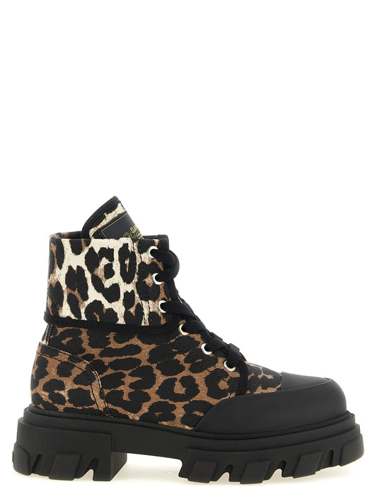 Ganni Denim Ankle Boots