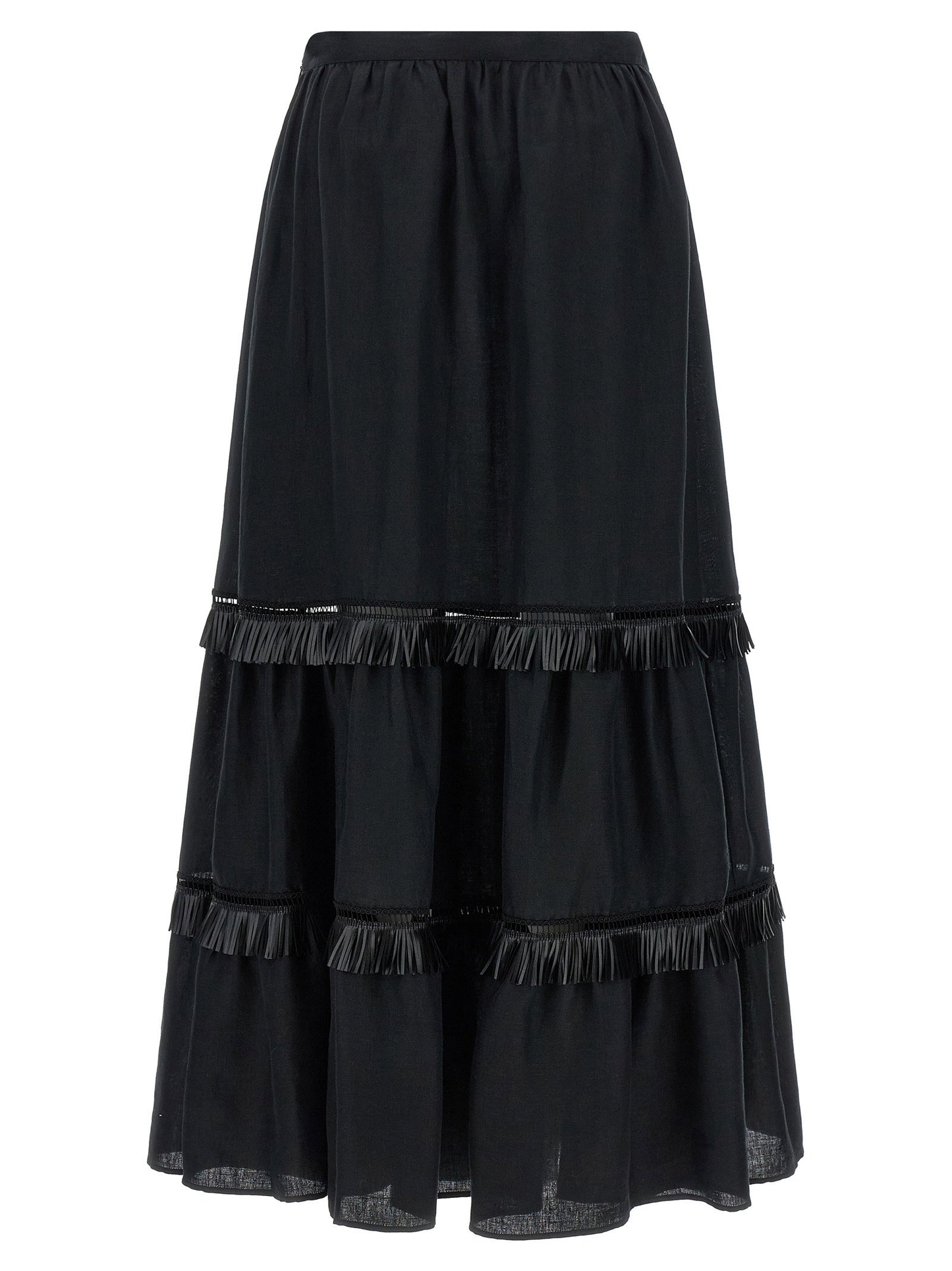 Kiton Fringed Skirt