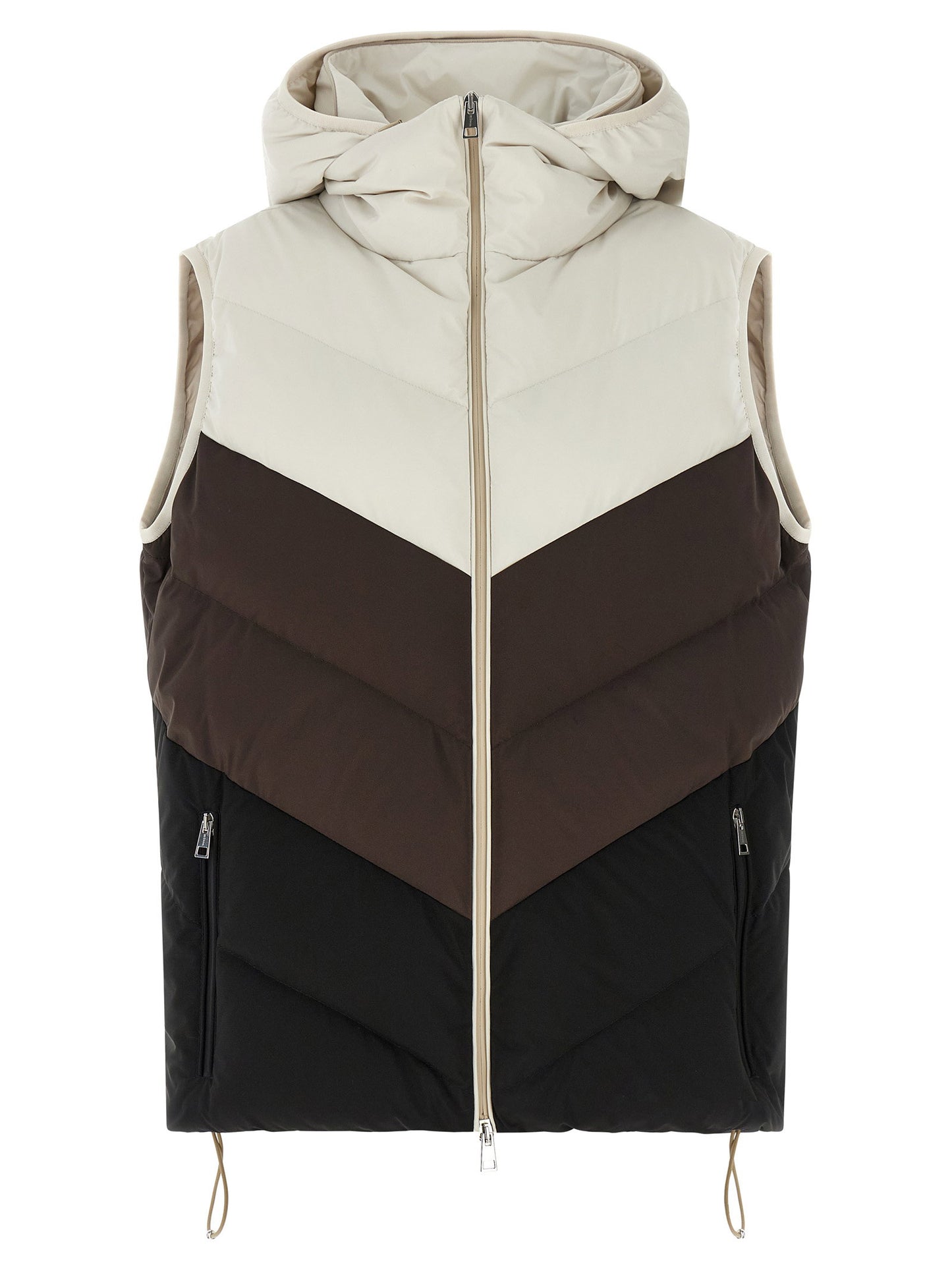 Kiton Chevron Stitching Padded Vest