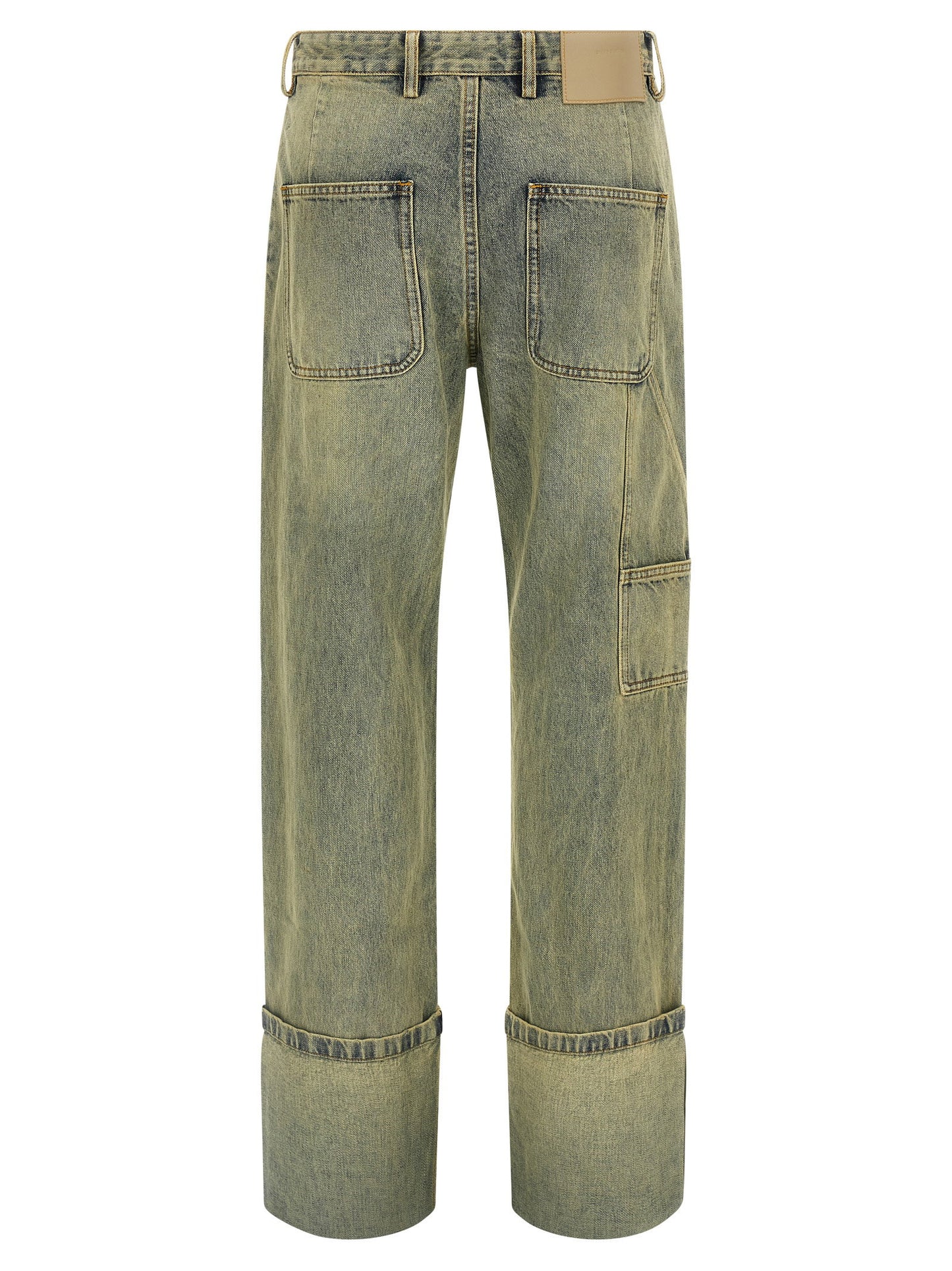 Entire Studios Cuff Surface Wave Jeans