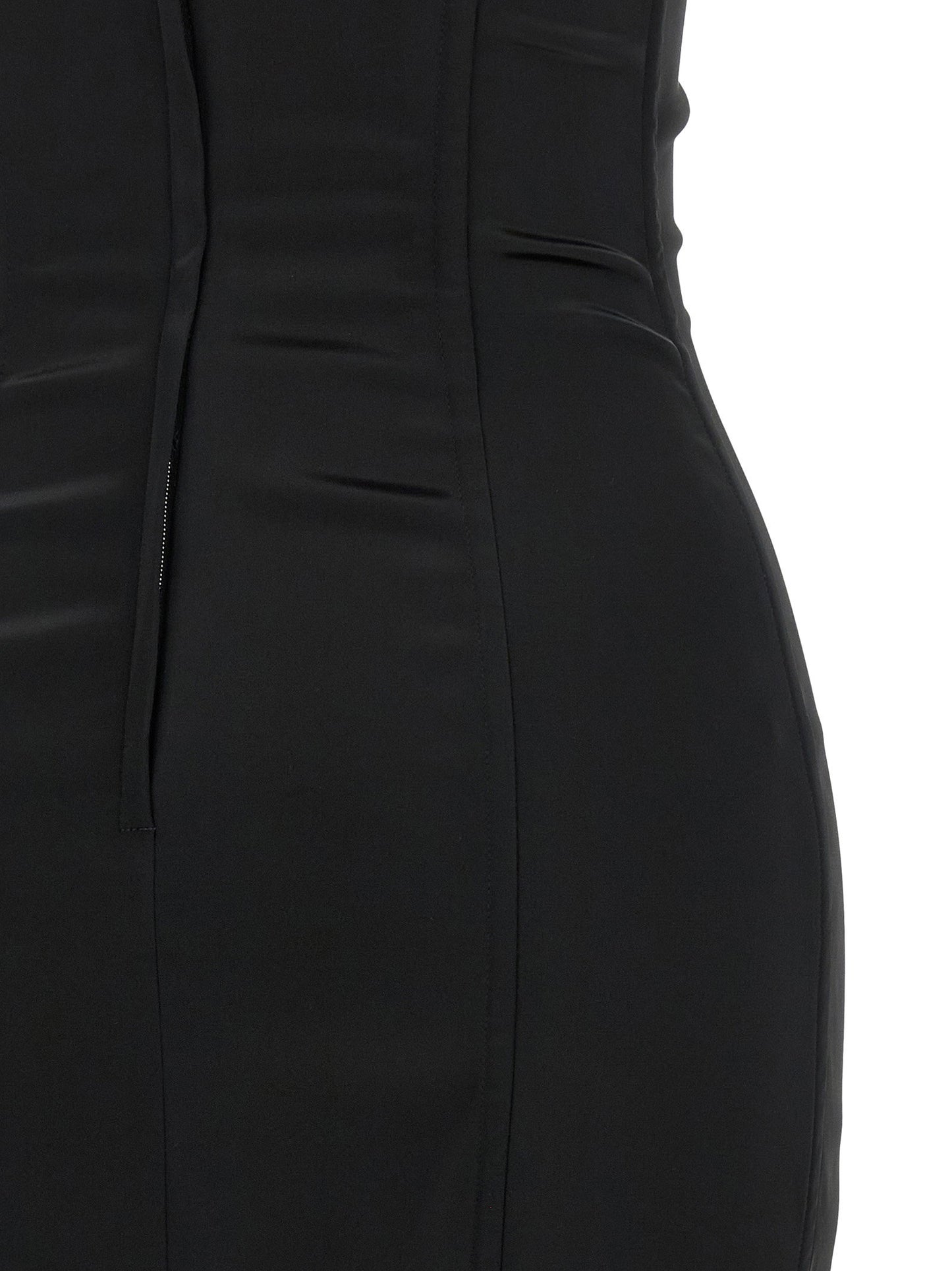 Dolce & Gabbana Black Sicily Bra Corset Dress
