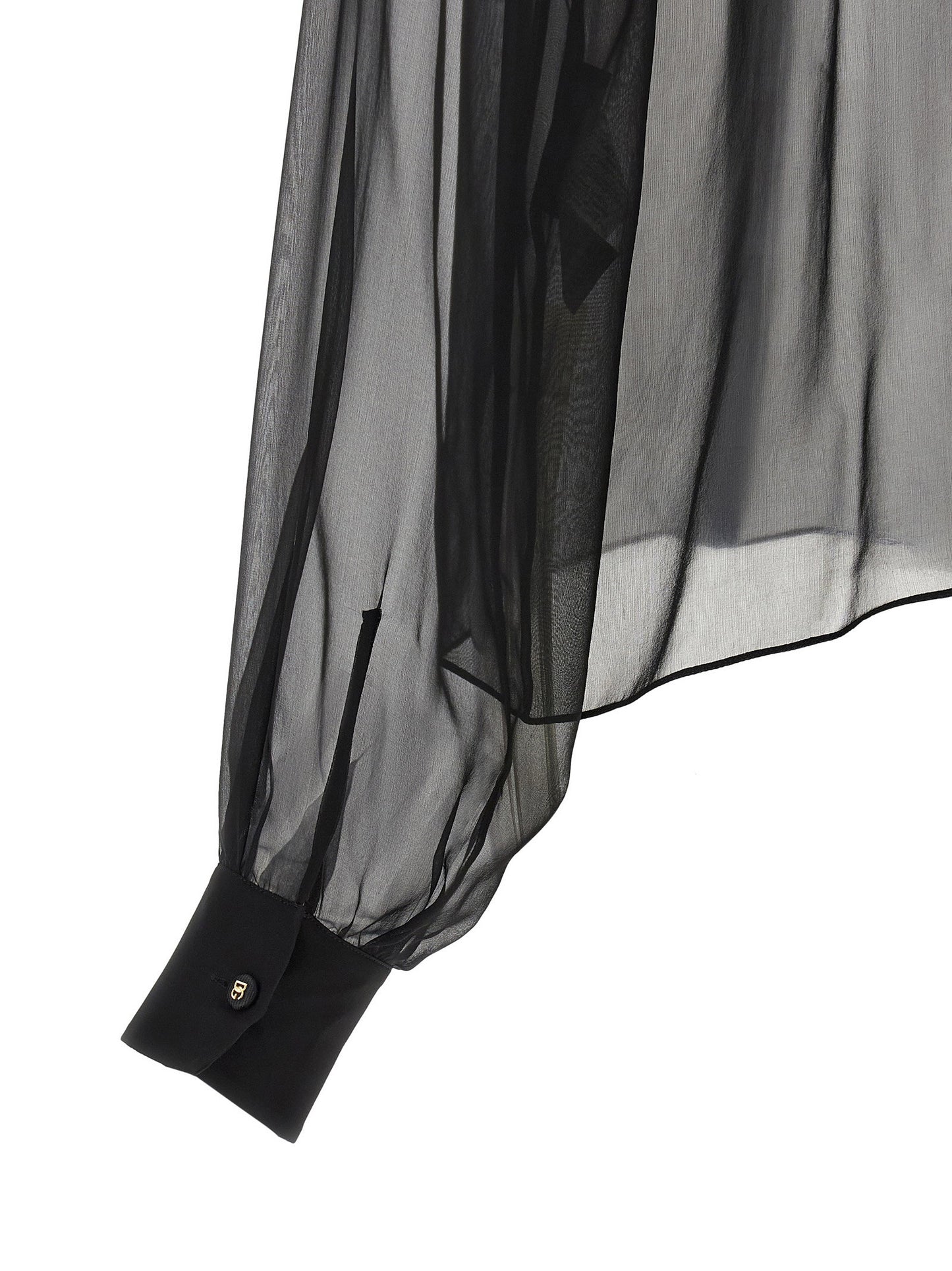 Dolce & Gabbana Chiffon Blouse With Flower