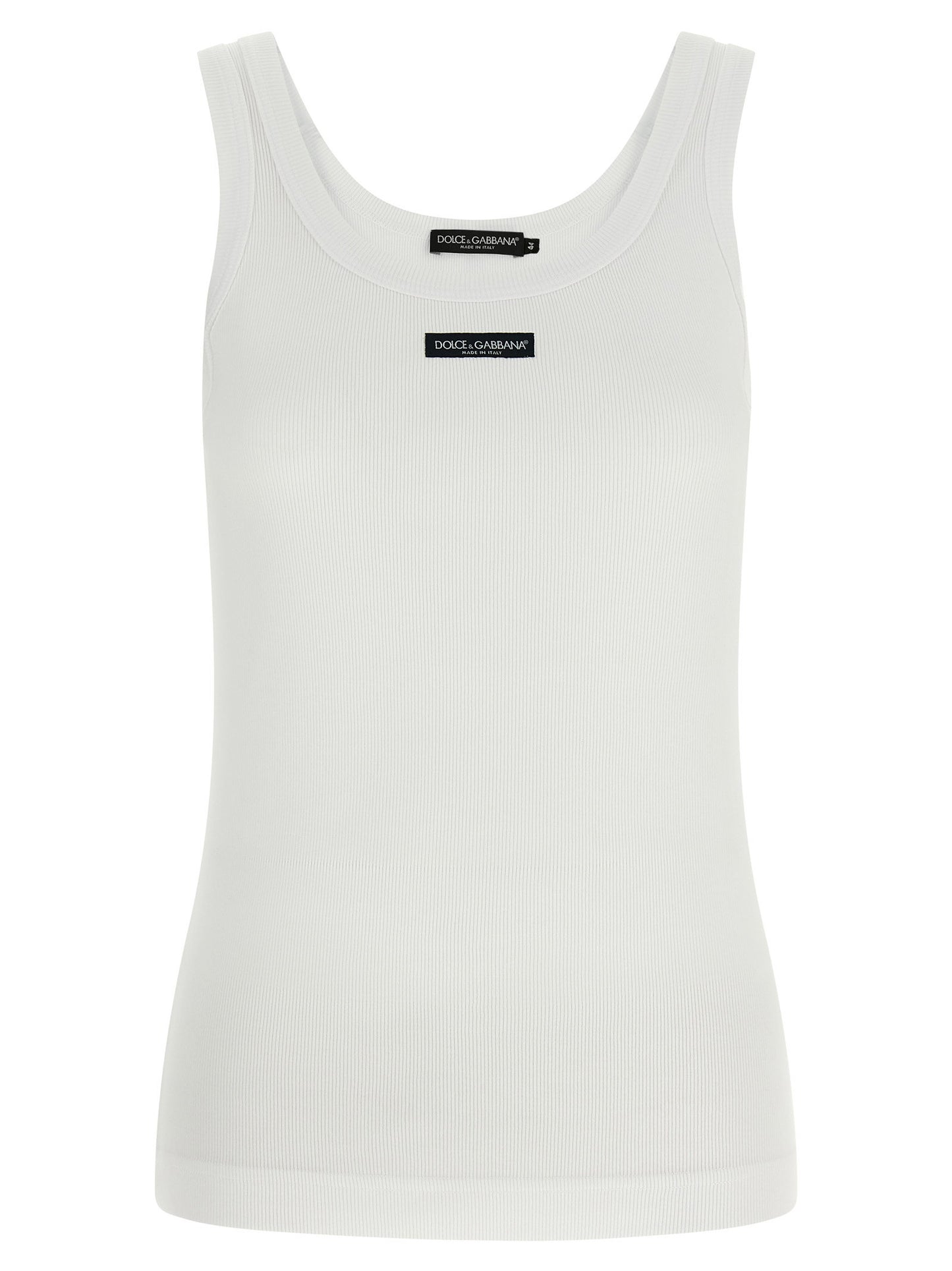 Dolce & Gabbana Logo Patch Tank Top