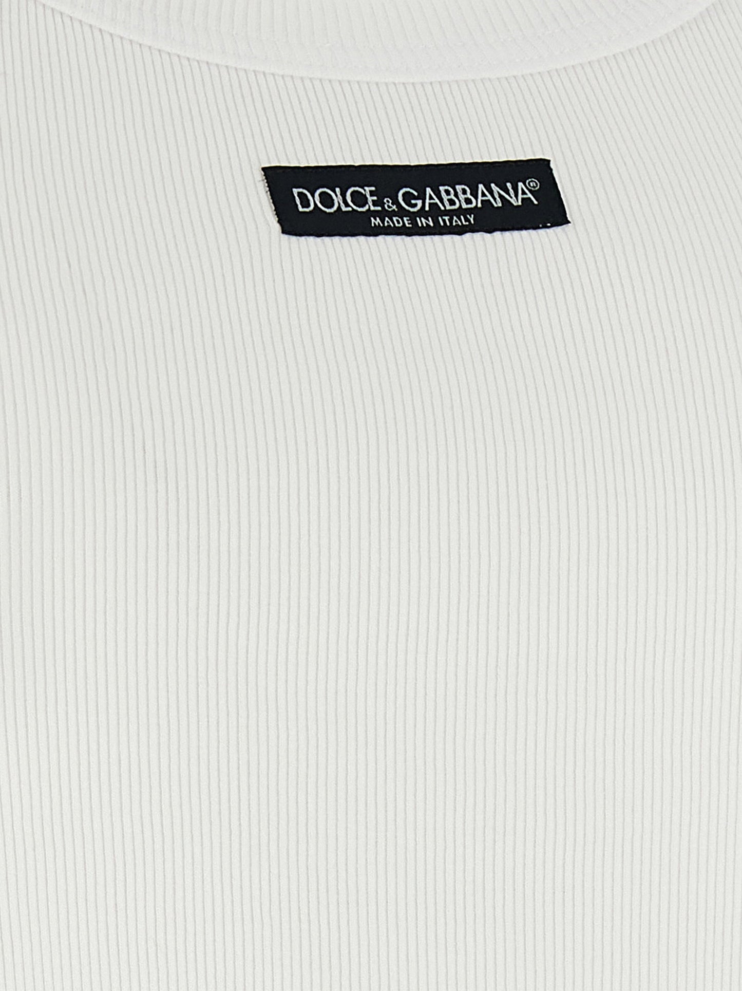 Dolce & Gabbana Logo Patch Tank Top