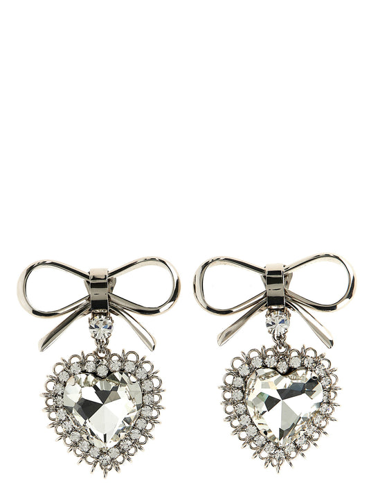Alessandra Rich Metal Bow Earrings