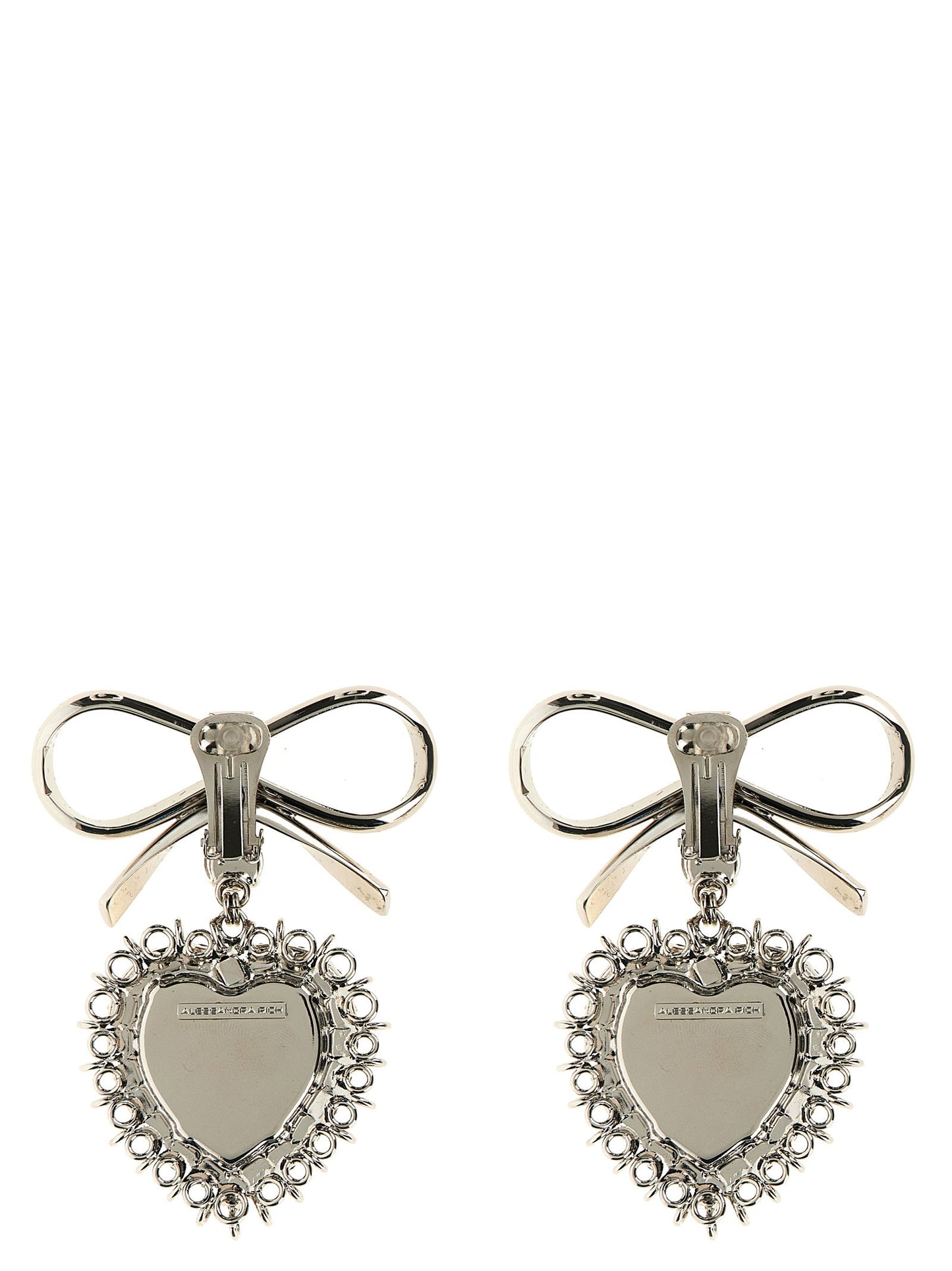 Alessandra Rich Metal Bow Earrings