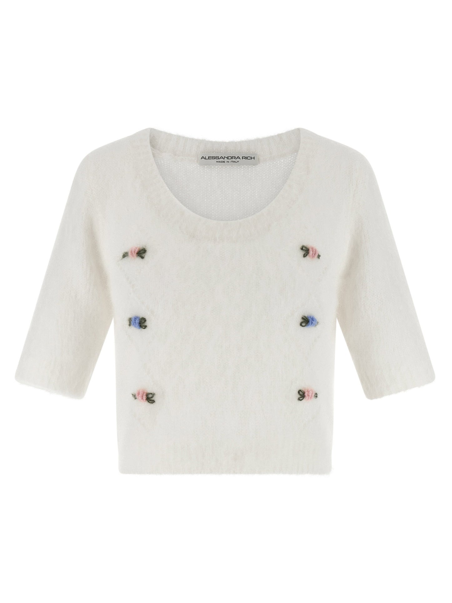 Alessandra Rich Carded Mohair Sweater