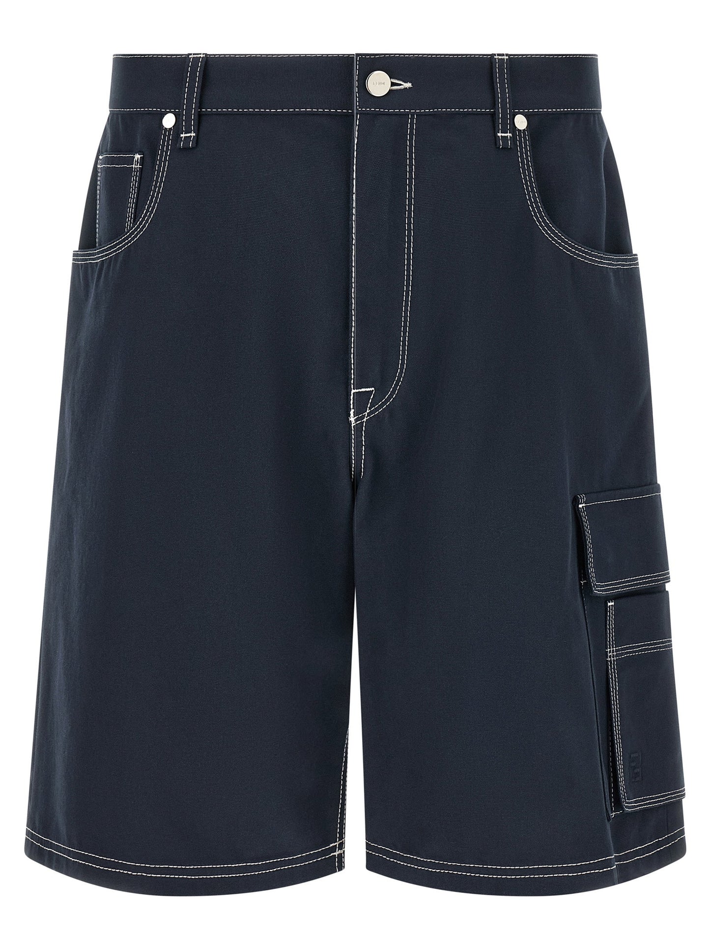 Fendi Bermuda Cargo Canvas Shorts