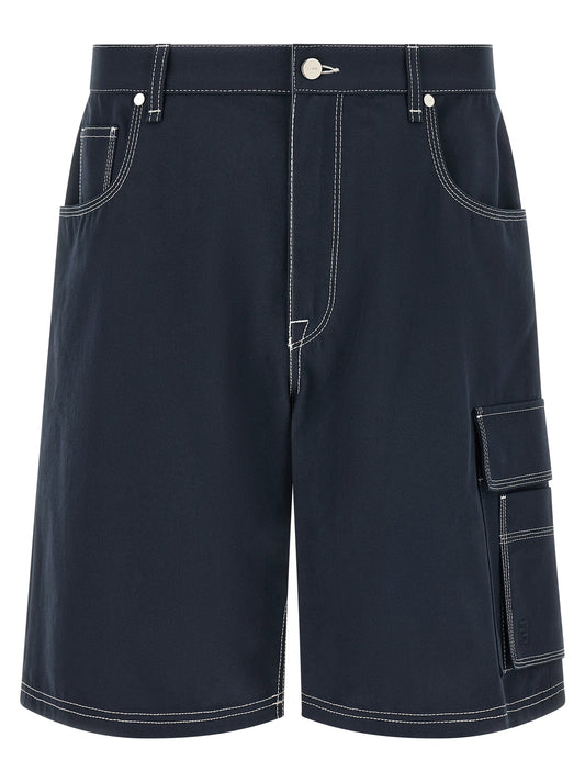 Fendi Bermuda Cargo Canvas Shorts
