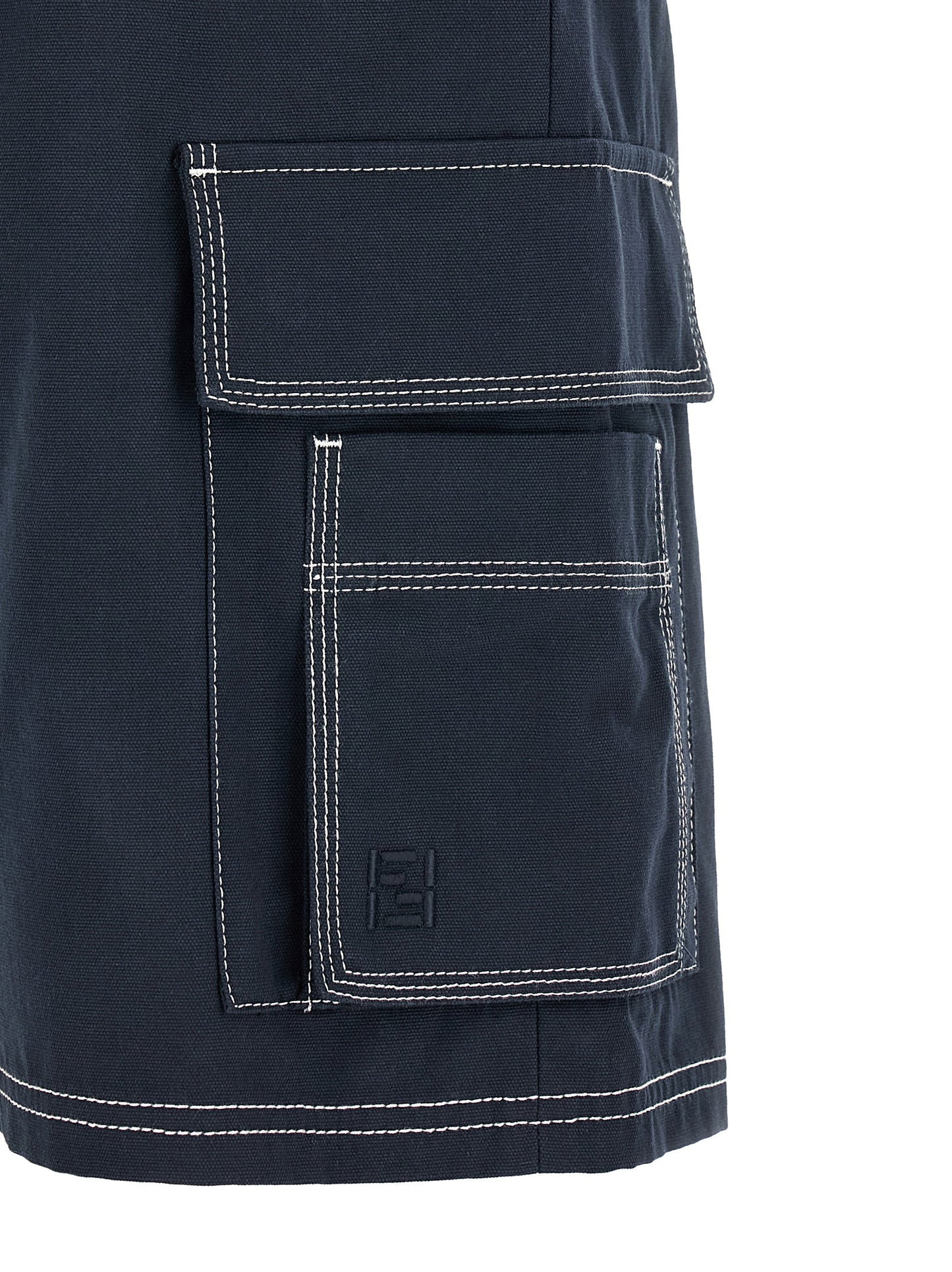 Fendi Bermuda Cargo Canvas Shorts