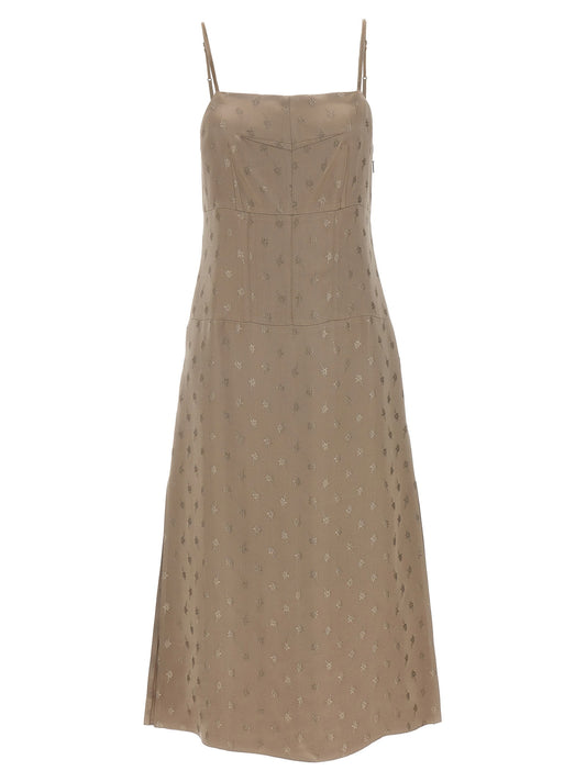 Fendi Satin Midi Dress