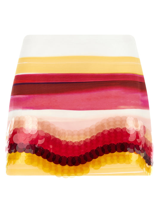 Fendi Striped Cotton Skirt