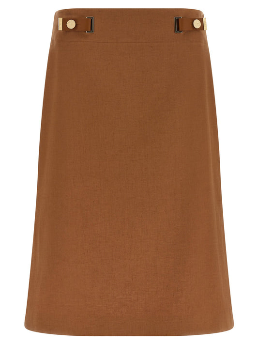 Fendi New Linen Skirt
