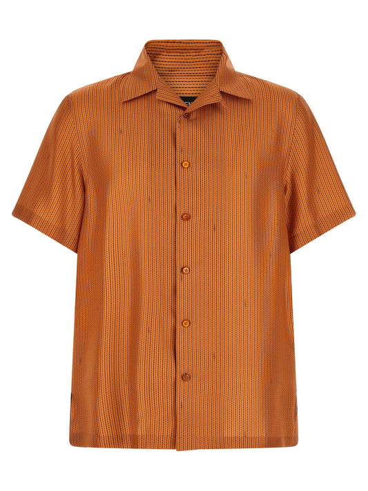 Fendi Selleria Stitching Silk Shirt