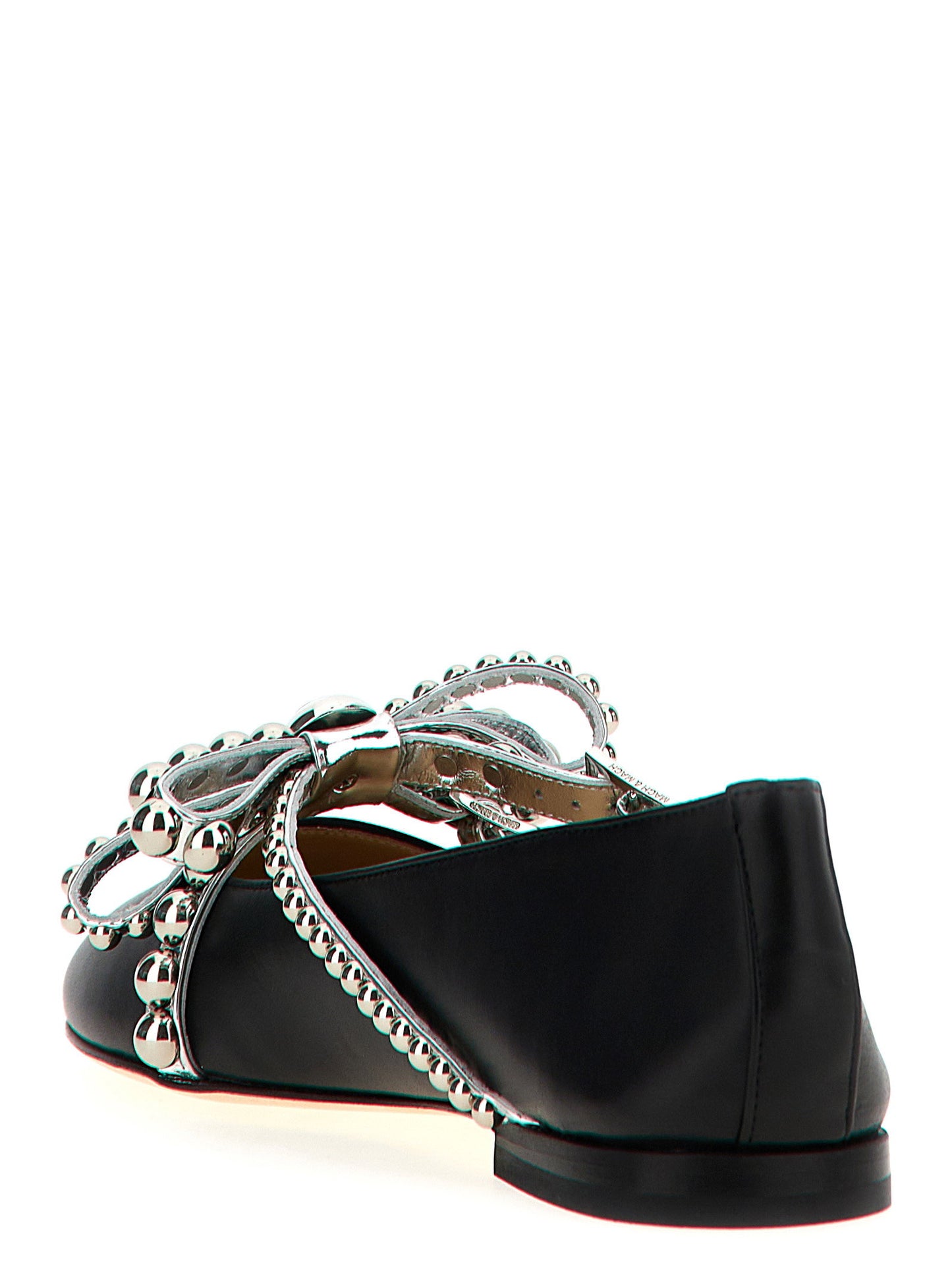 Mach & Mach Crystal Studs Ballet Flats