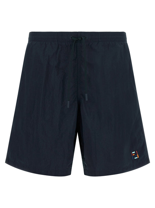 Fendi Ff Stitching Nylon Swimsuit
