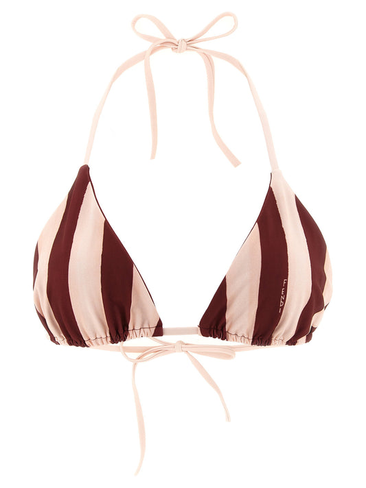 Fendi Pequin Reversible Bikini Top