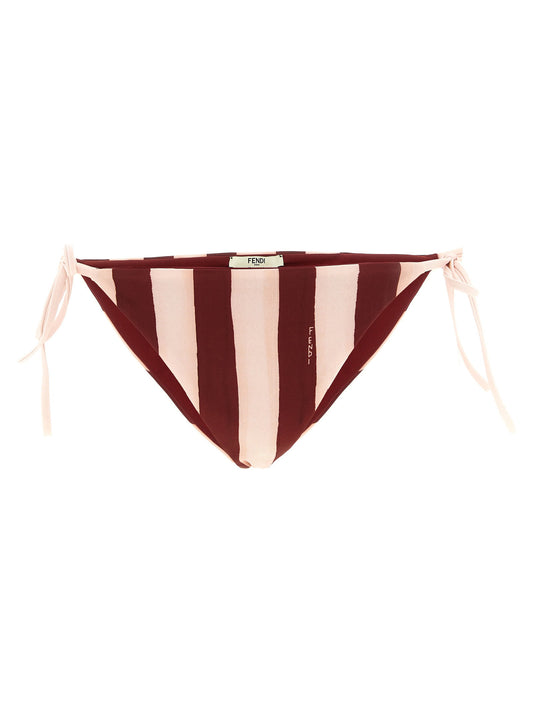 Fendi Pequin Reversible Bikini Bottoms