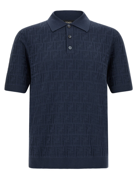 Fendi Ff Cotton Polo Shirt