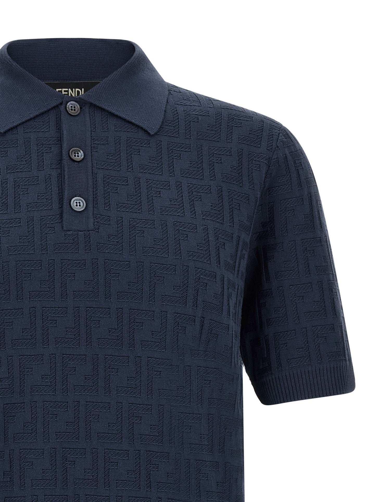 Fendi Ff Cotton Polo Shirt