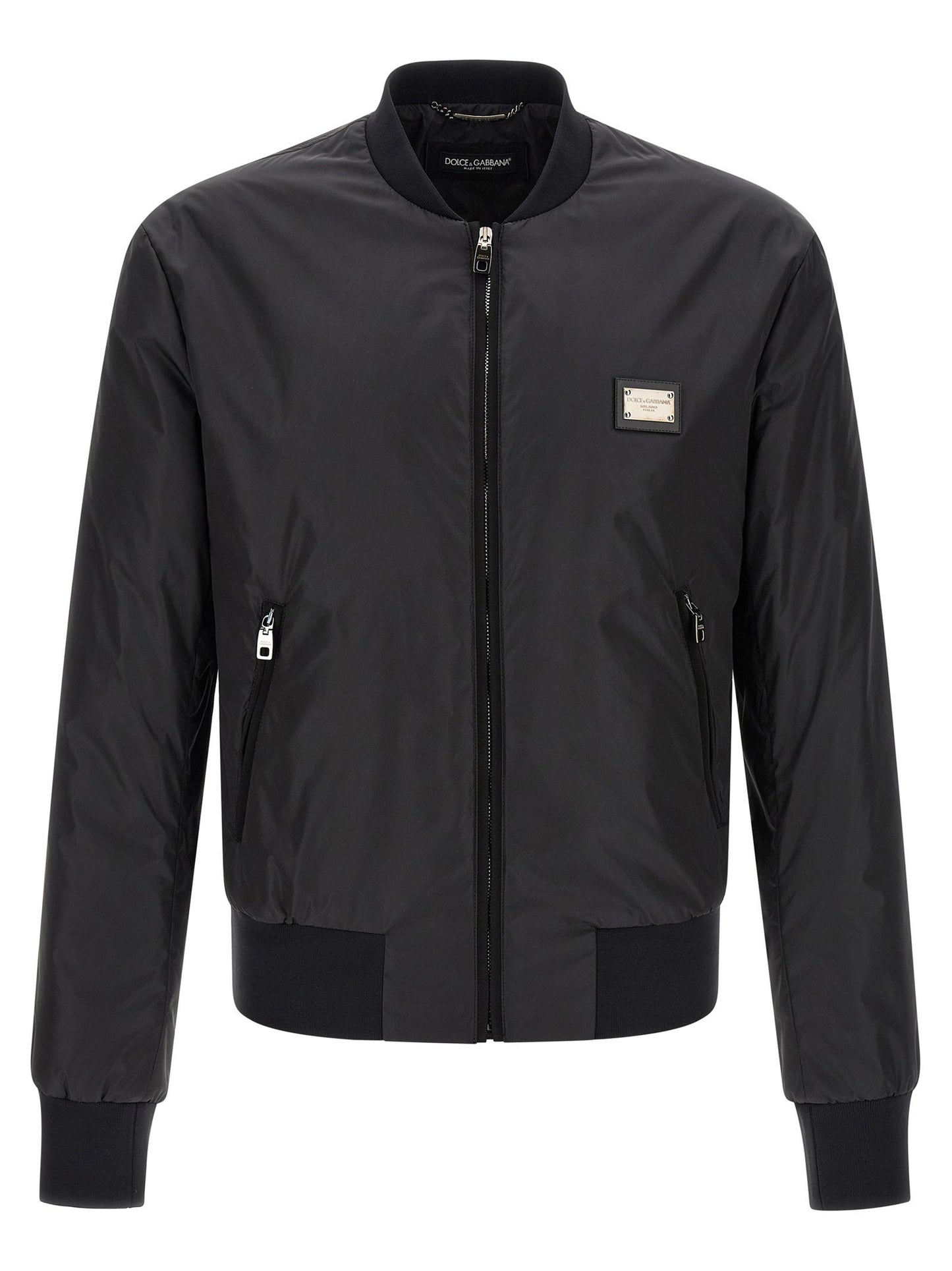 Dolce & Gabbana Logo Plaque Bomber Jacket