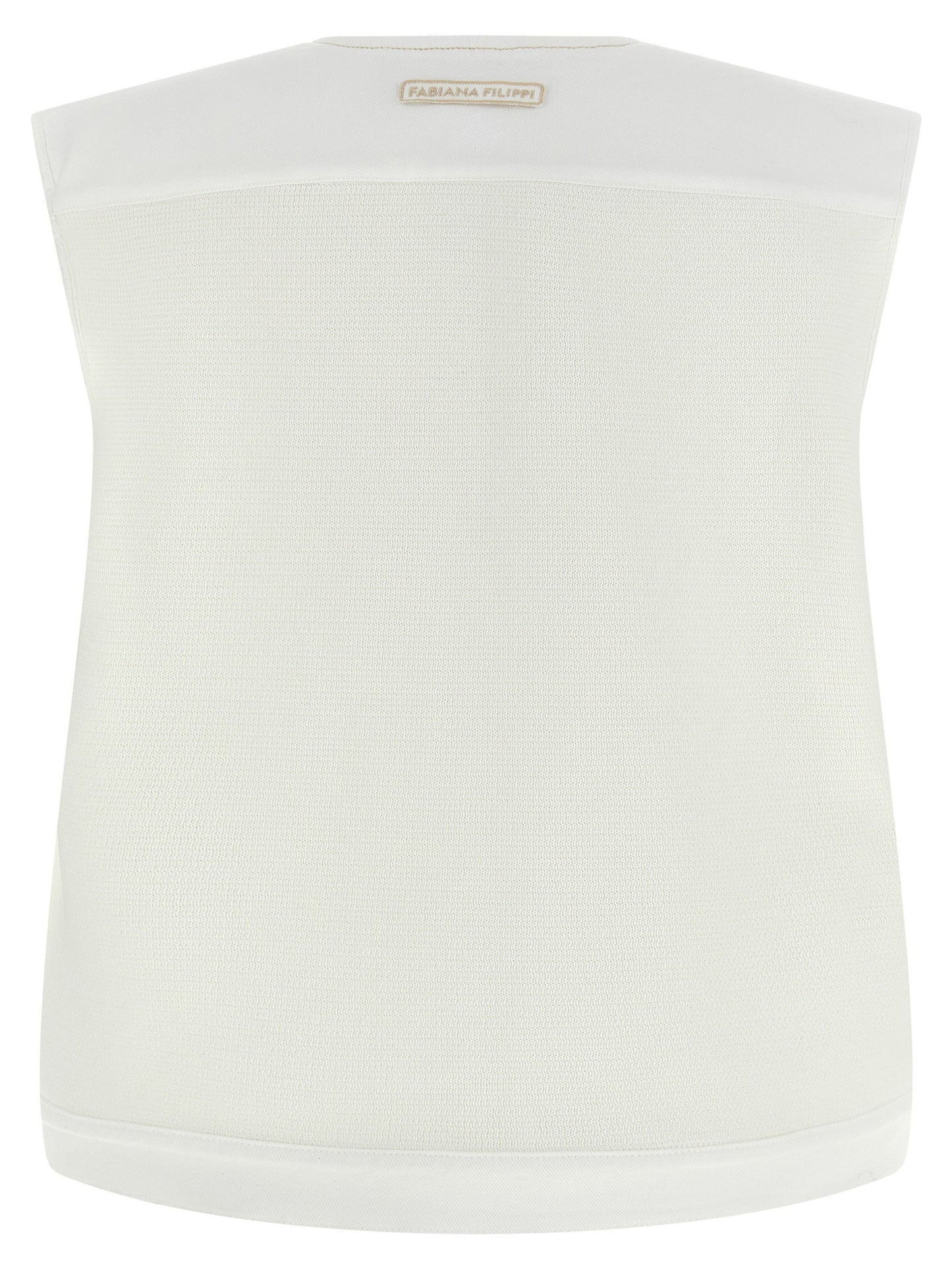 Fabiana Filippi Denim And Knit Vest