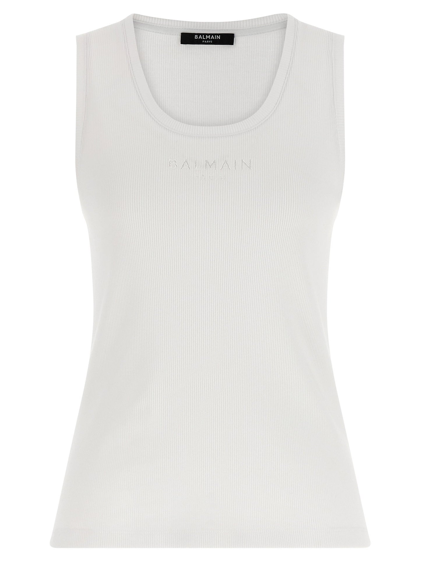 Balmain Logo Embroidery Tank Top