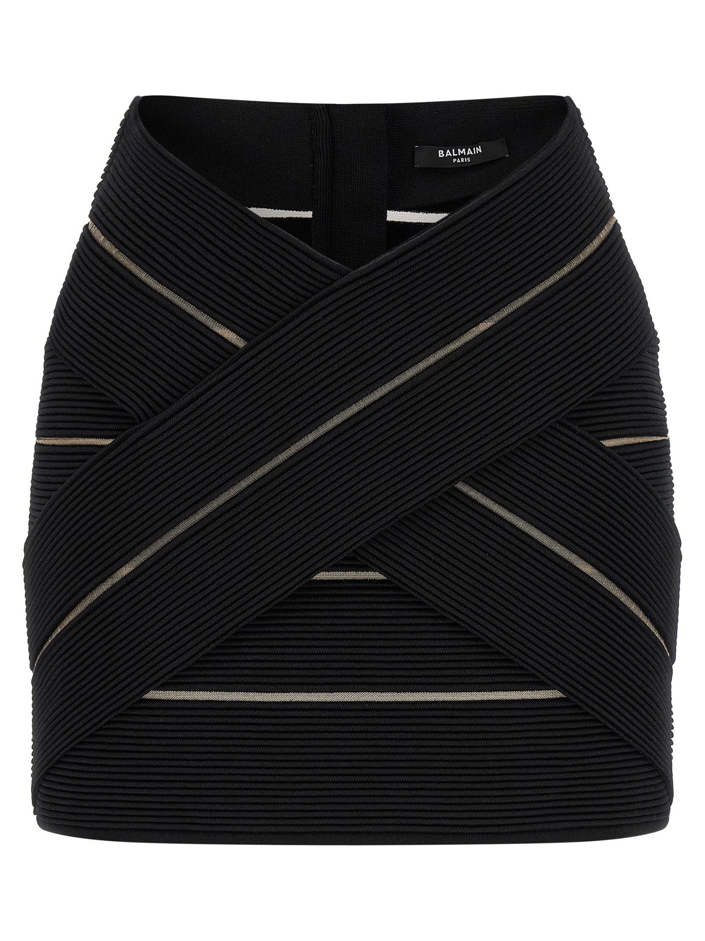 Balmain V-shaped Waist Skirt