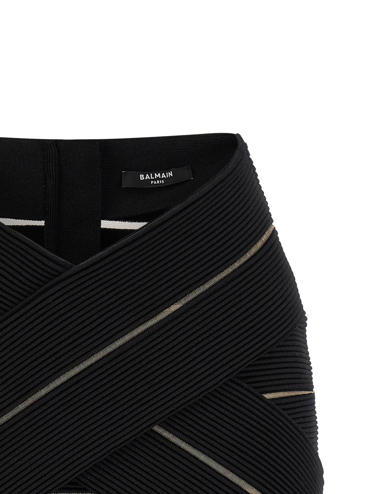 Balmain V-shaped Waist Skirt