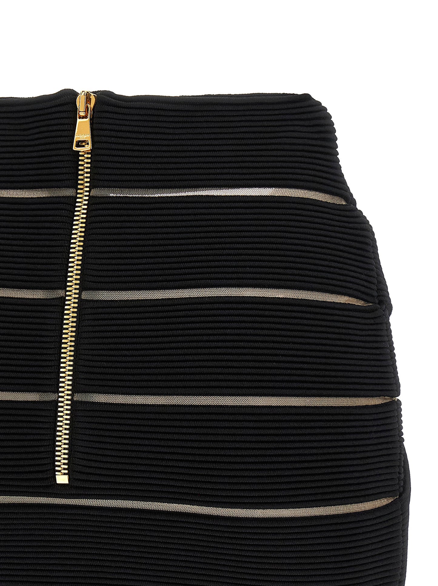 Balmain V-shaped Waist Skirt