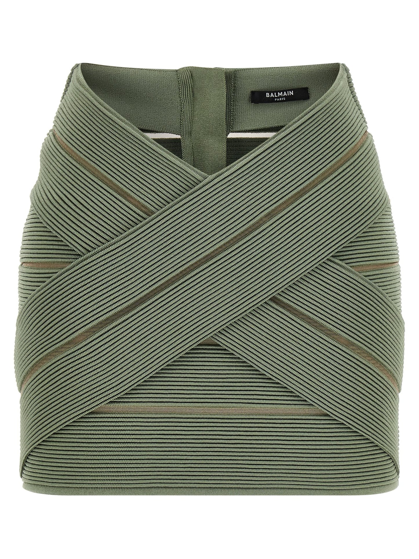 Balmain V-shaped Waist Skirt