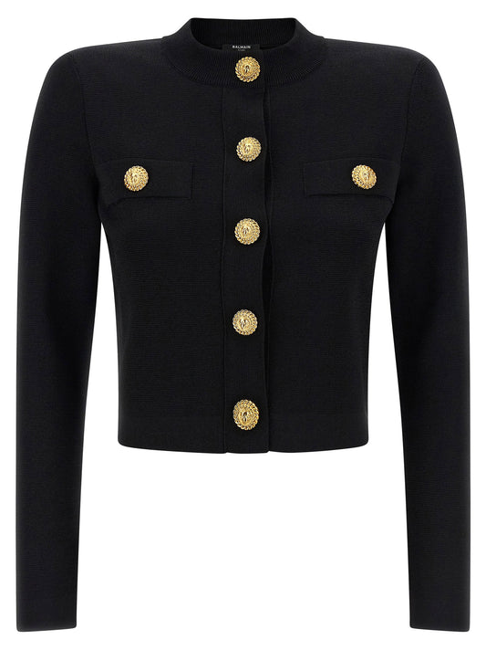 Balmain Cropped Cardigan