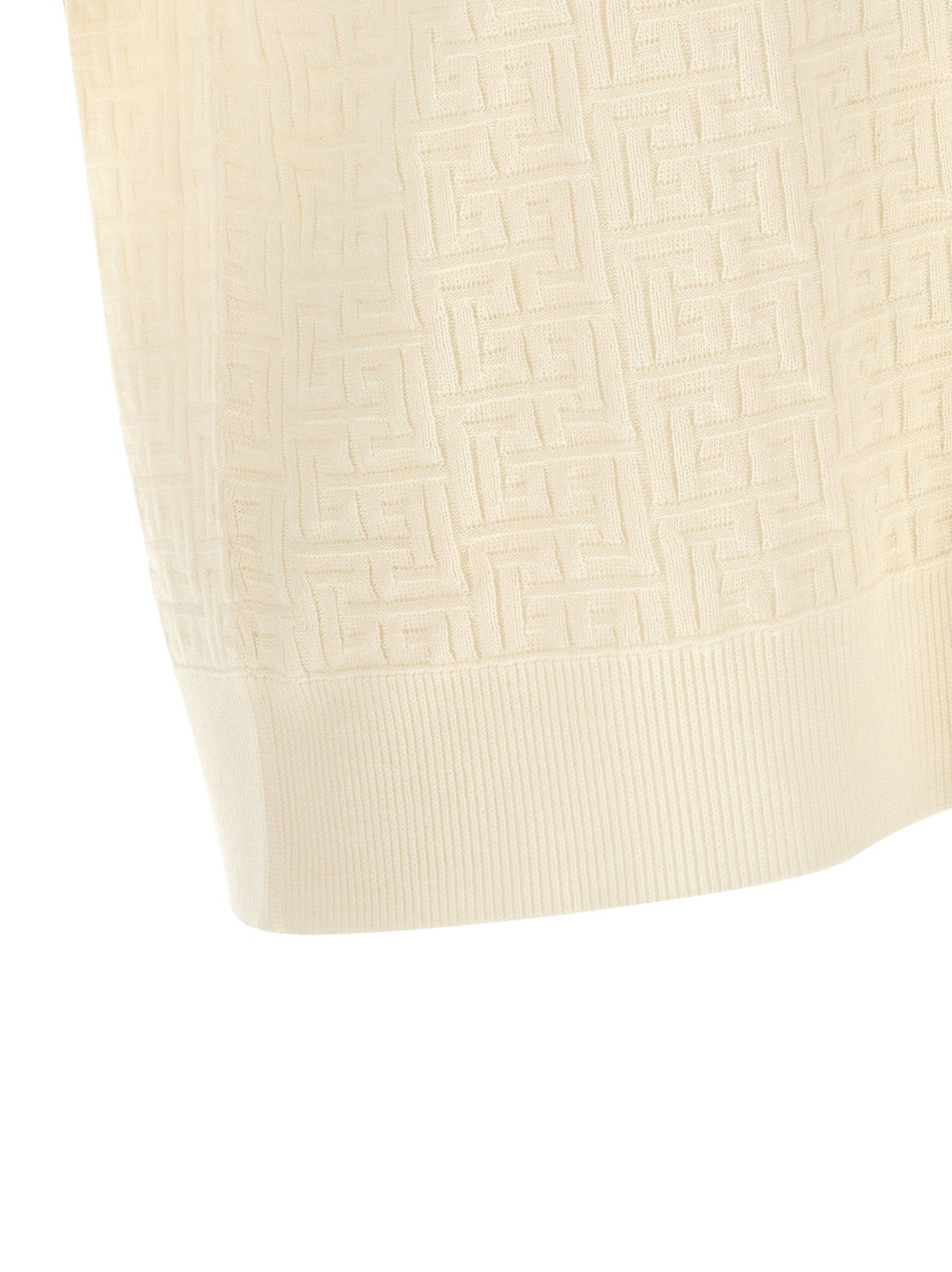 Balmain Monogram Jacquard Polo Shirt