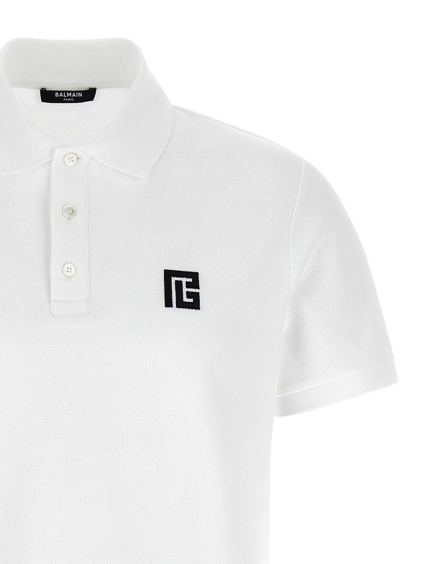 Balmain Embroidery Polo Shirt