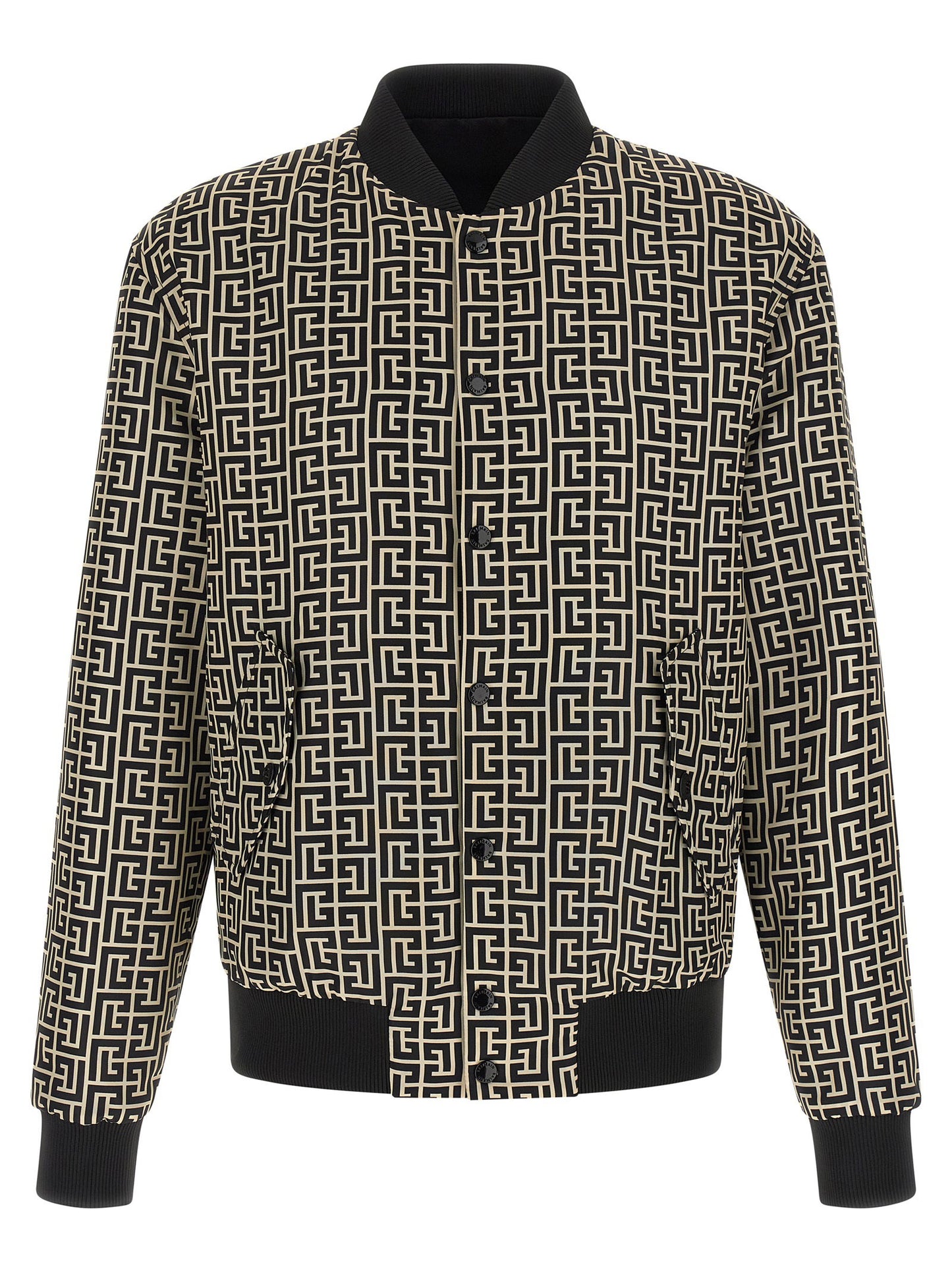 Balmain Monogram Reversible Bomber Jacket