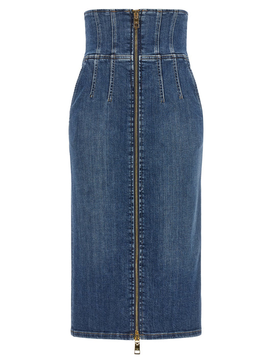Elisabetta Franchi Denim Skirt