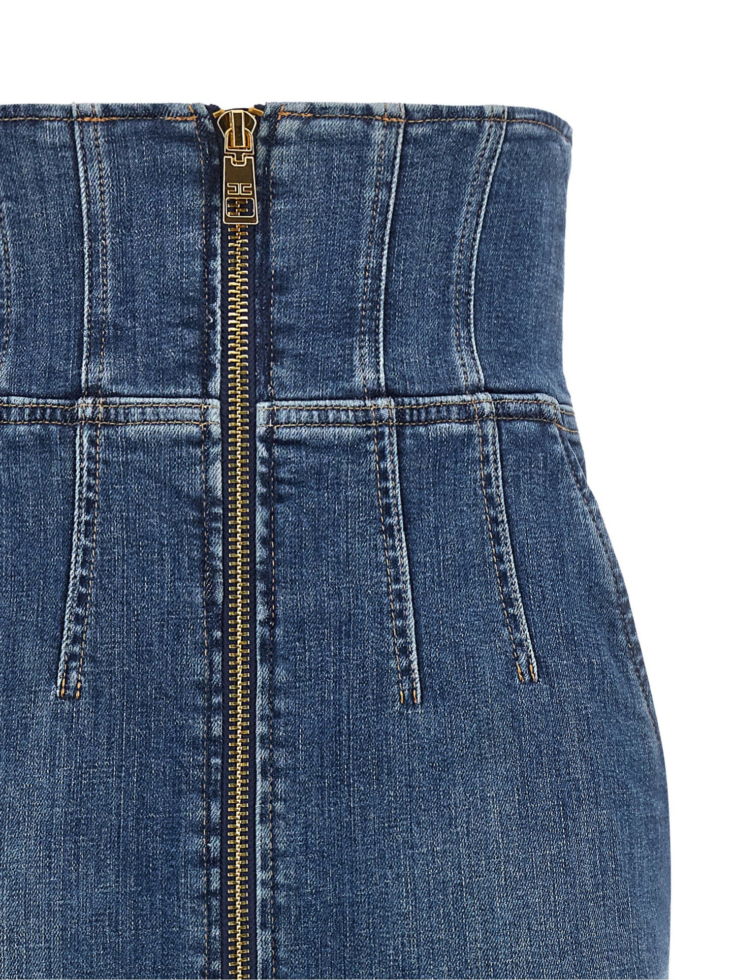 Elisabetta Franchi Denim Skirt