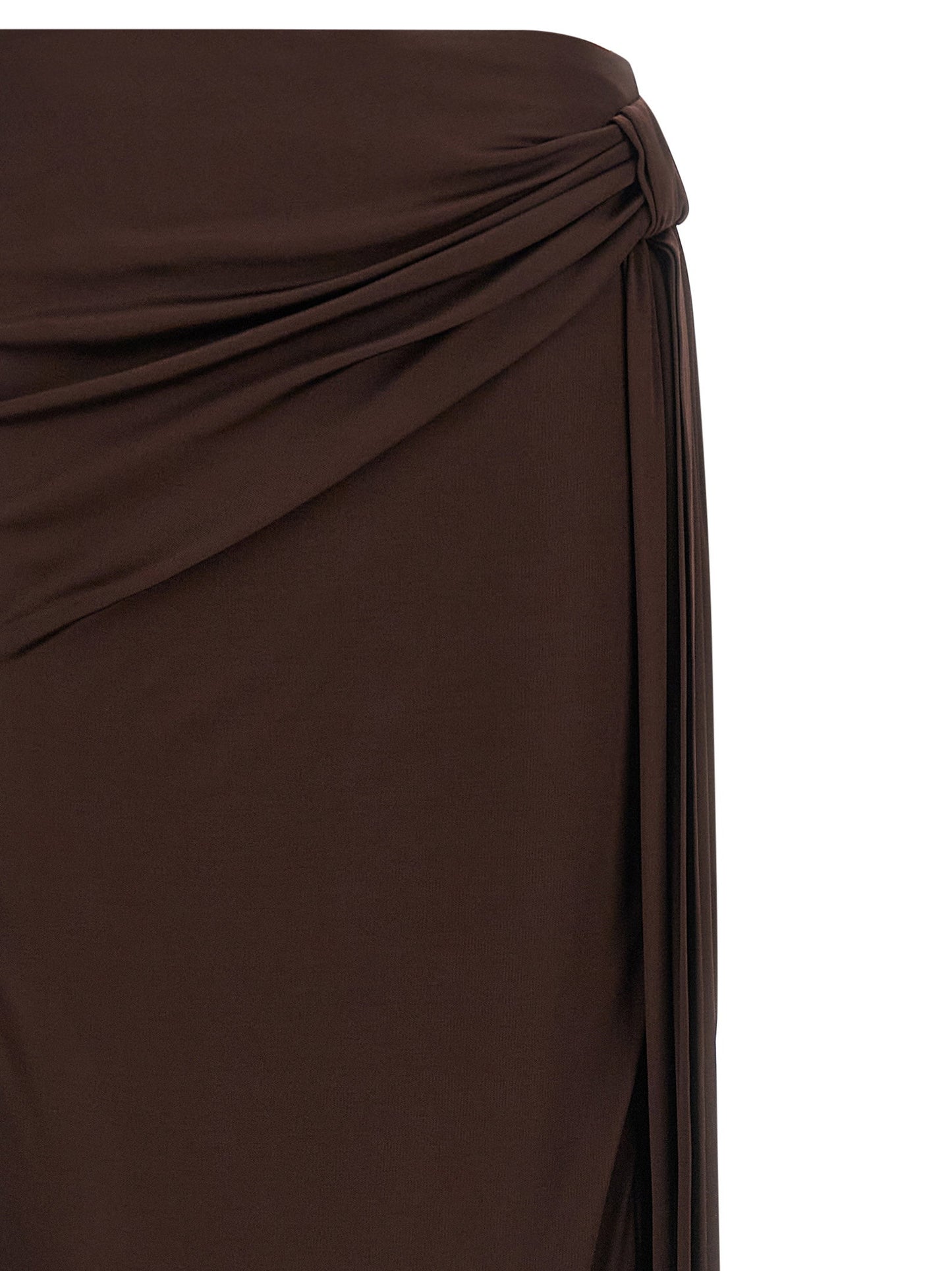 Elisabetta Franchi Shiny Viscose Skirt