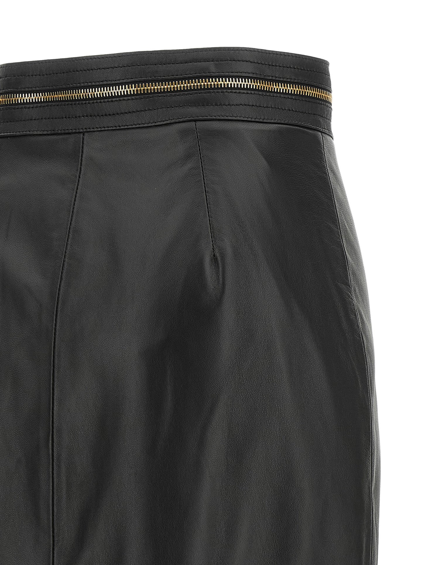 Elisabetta Franchi Leather Skirt