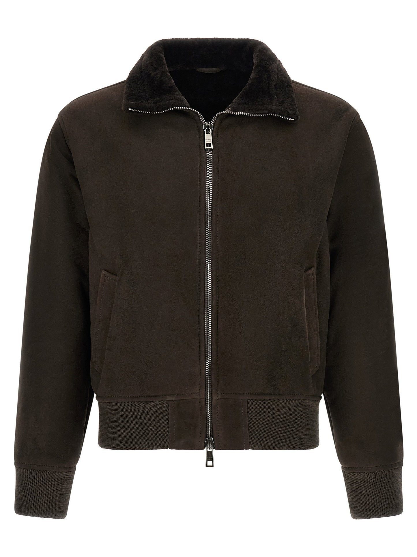 Giorgio Brato Suede Bomber Jacket