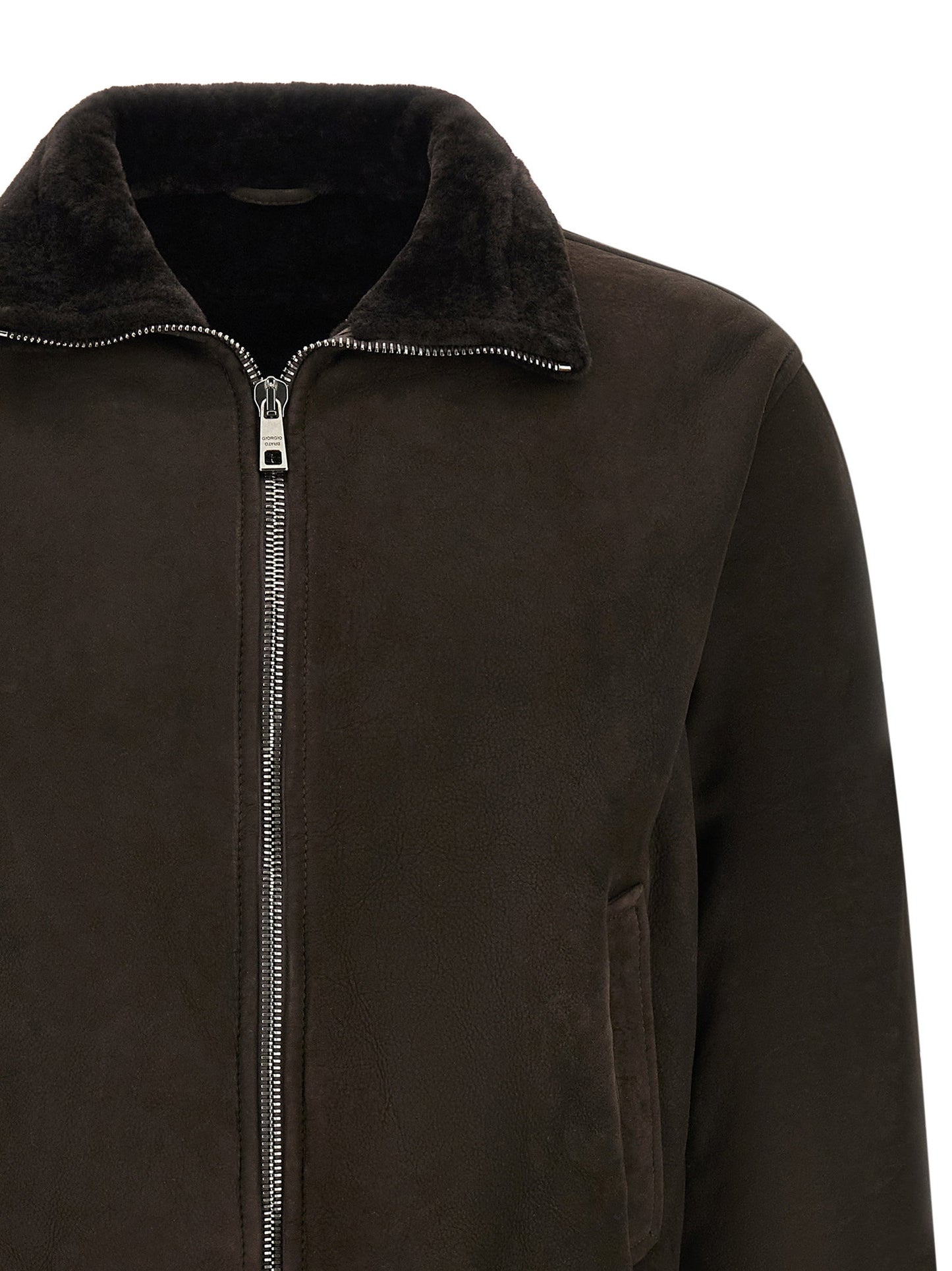 Giorgio Brato Suede Bomber Jacket