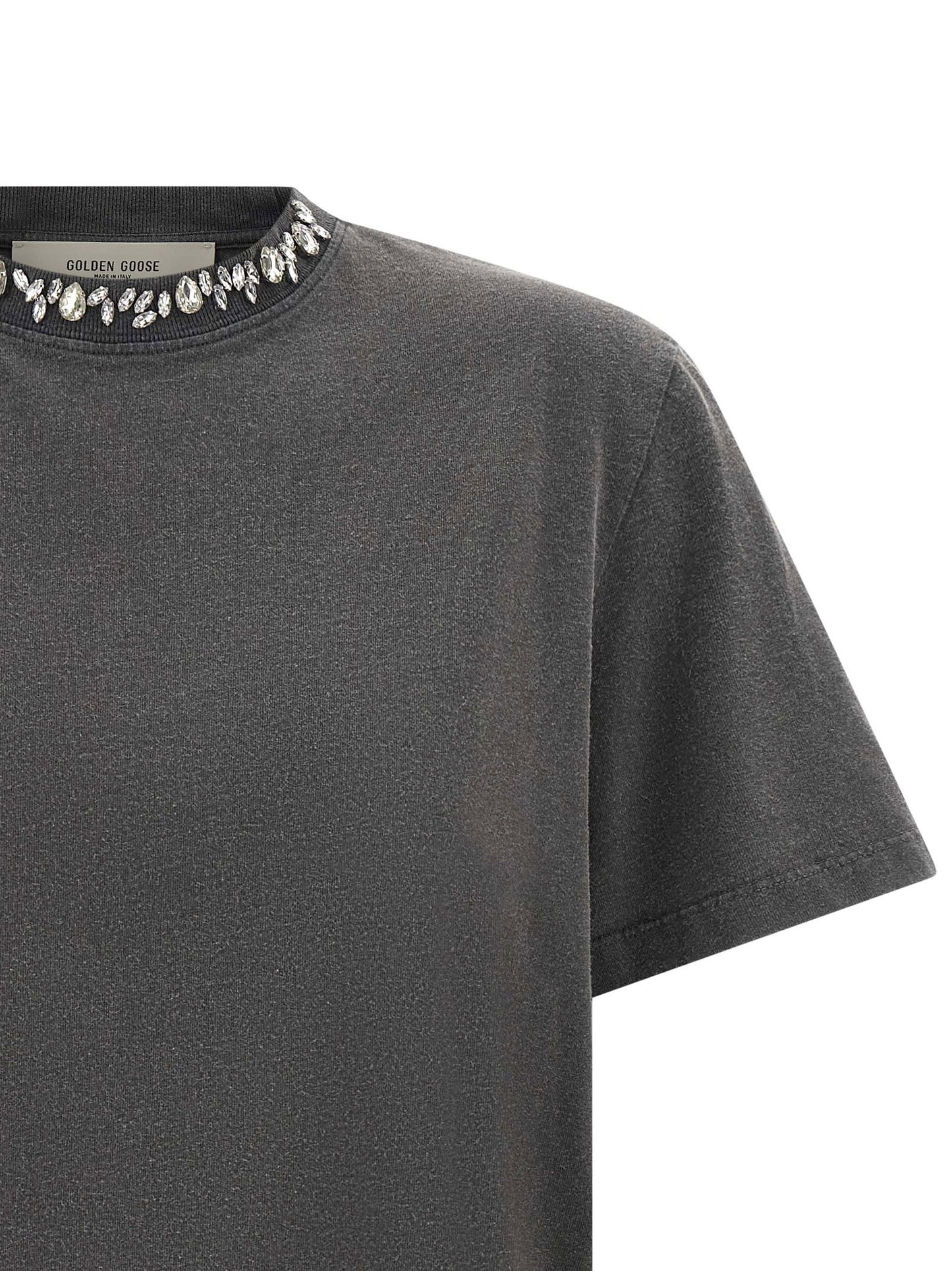 Golden Goose Cabochon Crystal T-shirt