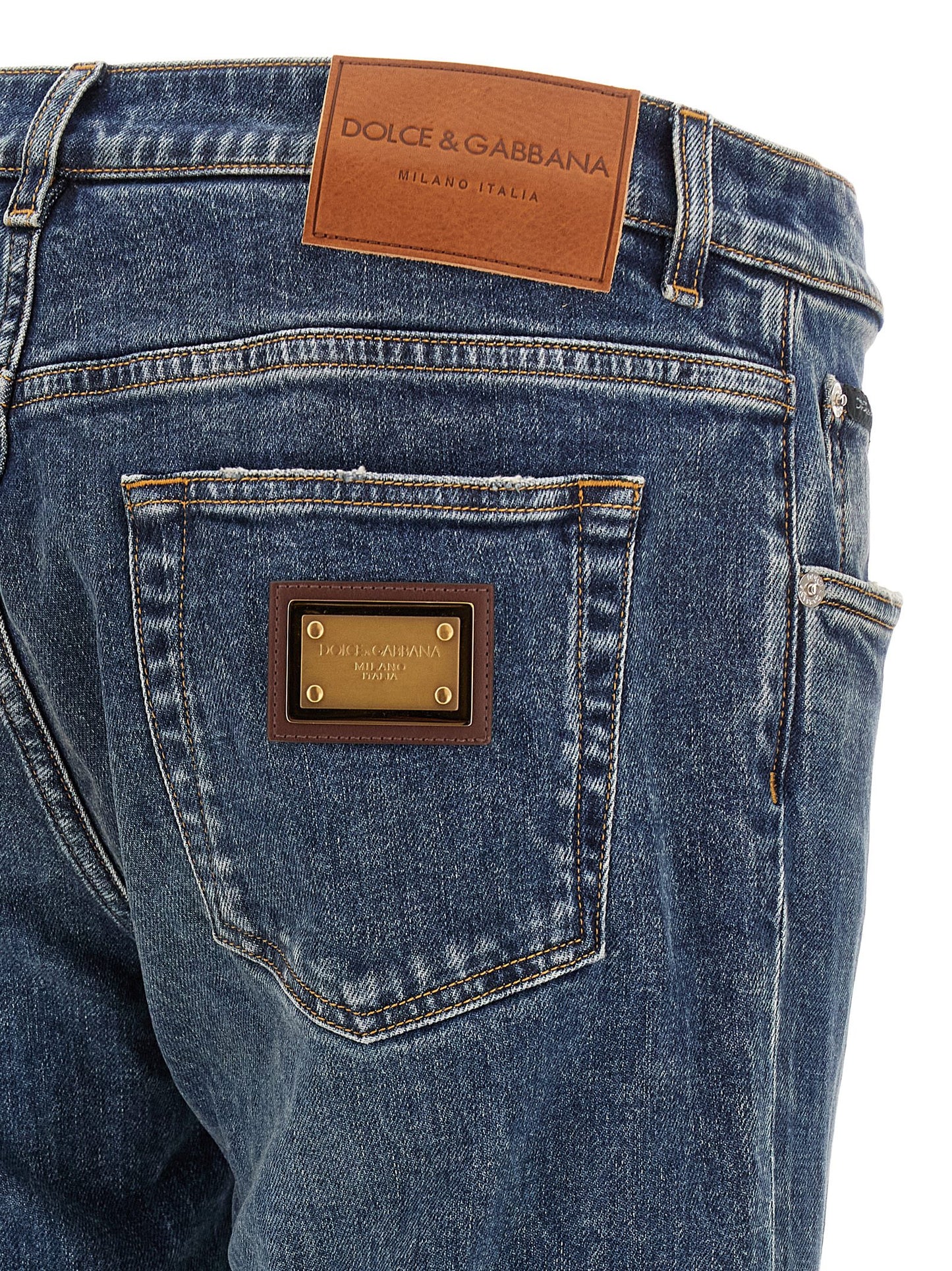 Dolce & Gabbana Logo Plaque Jeans