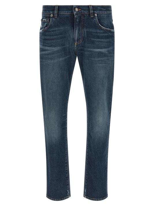 Dolce & Gabbana Logo Patch Jeans