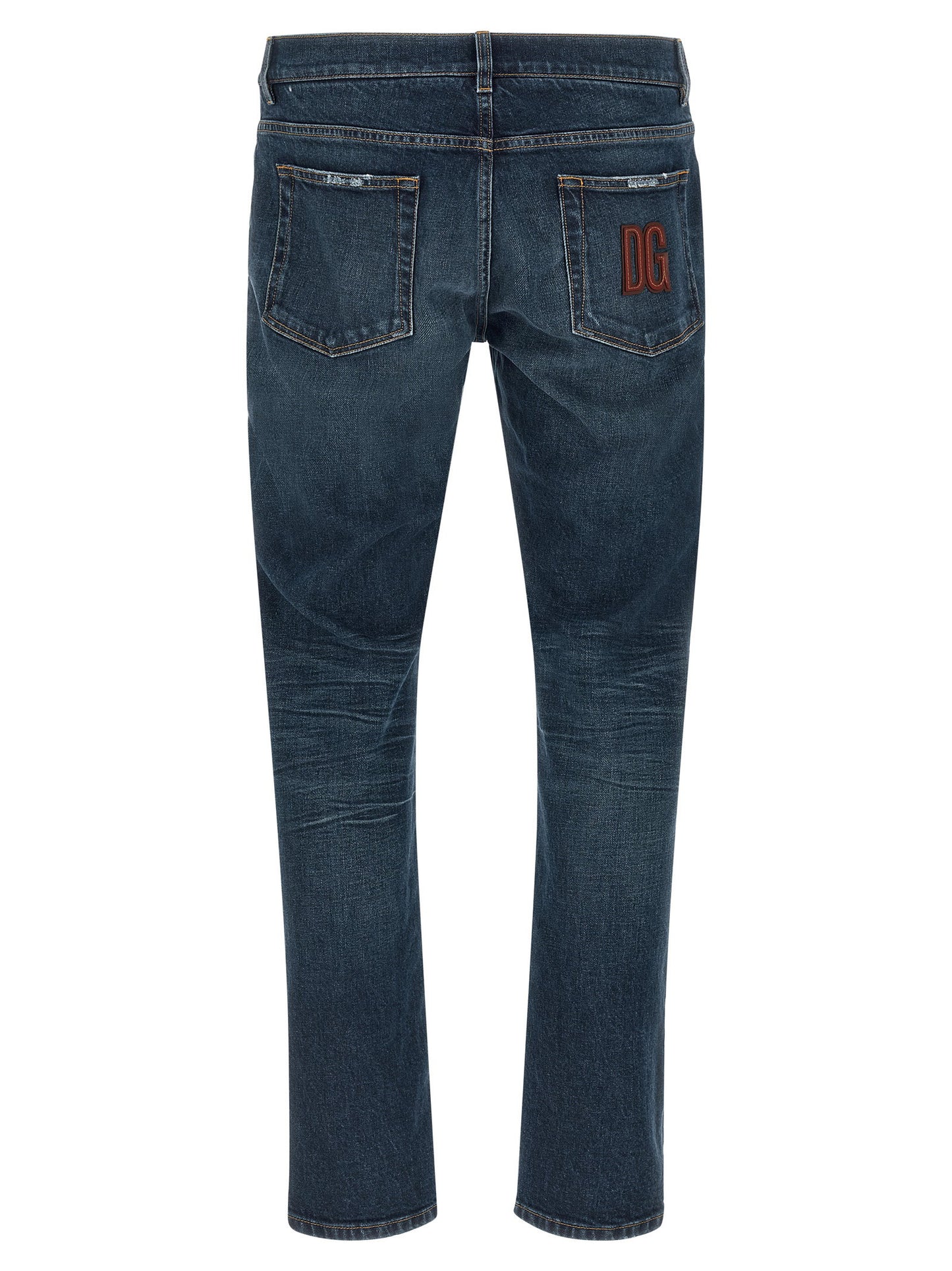 Dolce & Gabbana Logo Patch Jeans