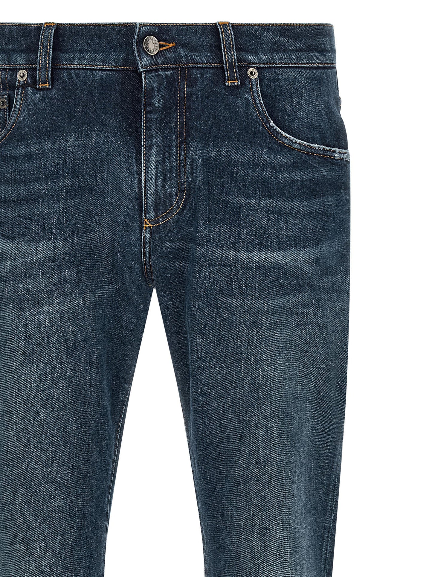 Dolce & Gabbana Logo Patch Jeans