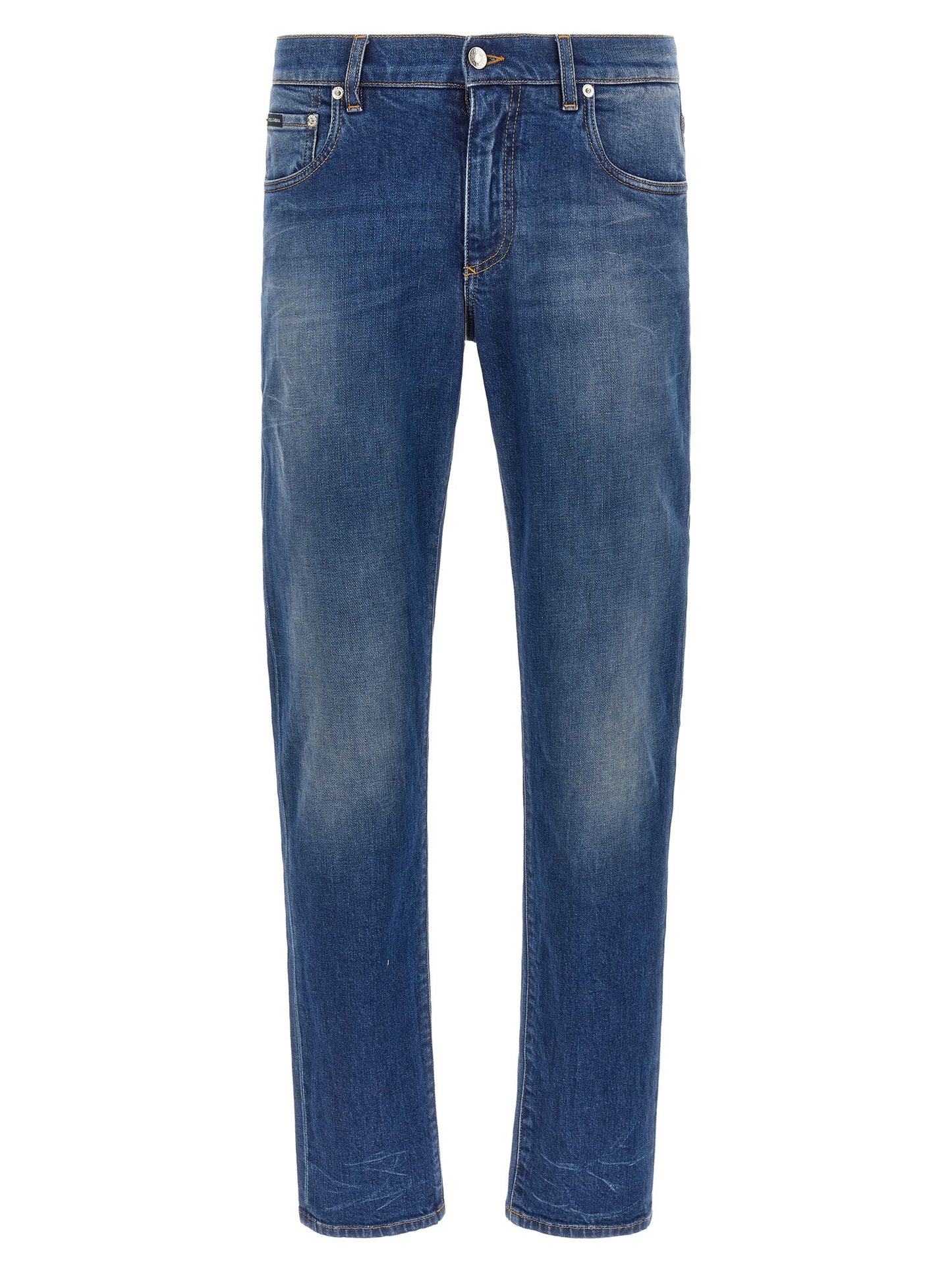 Dolce & Gabbana Logo Embroidery Jeans