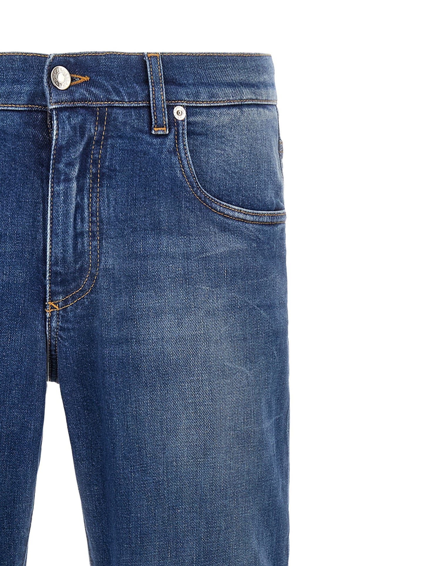 Dolce & Gabbana Logo Embroidery Jeans
