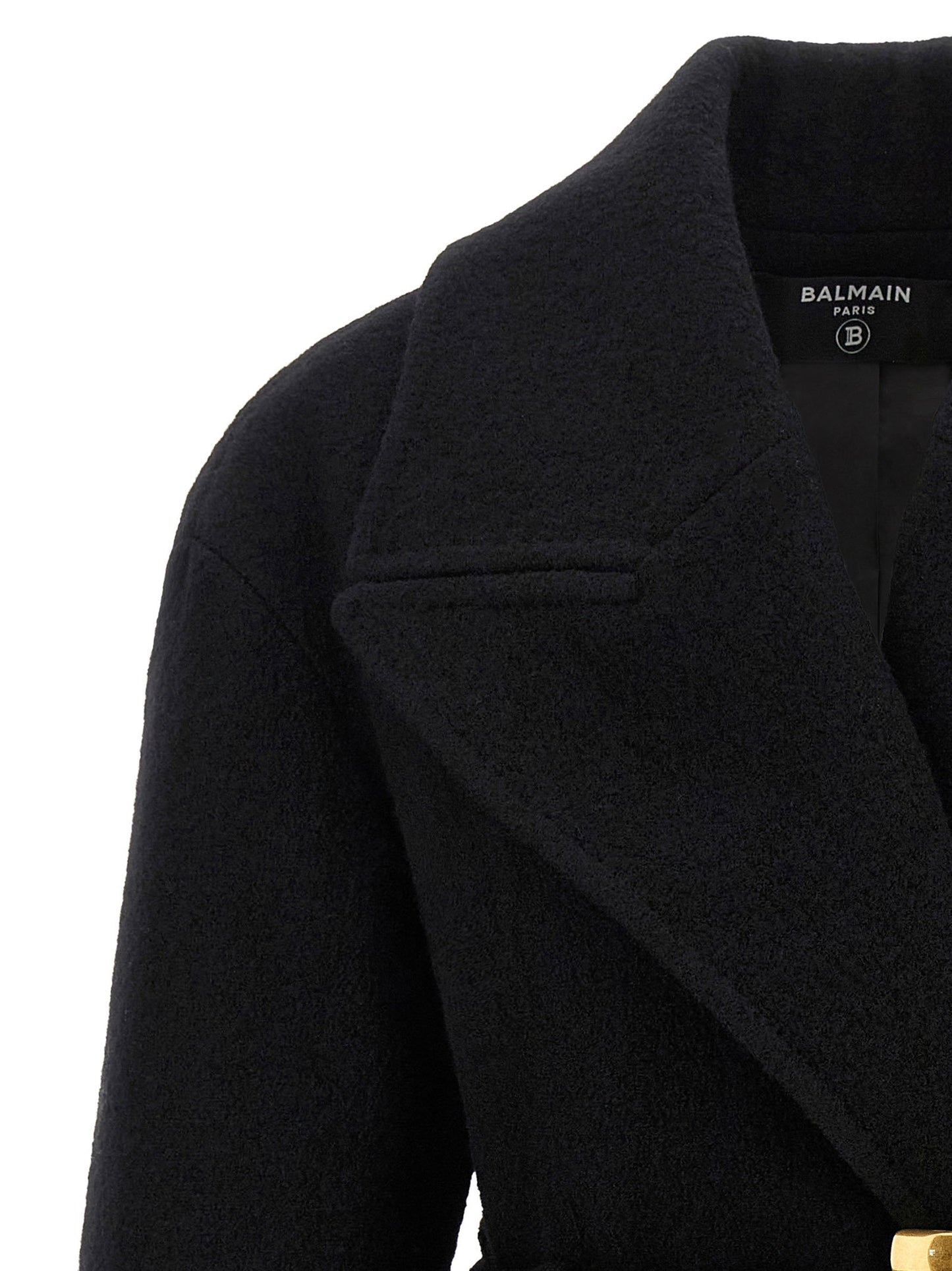 Balmain Anthem Belted Caban