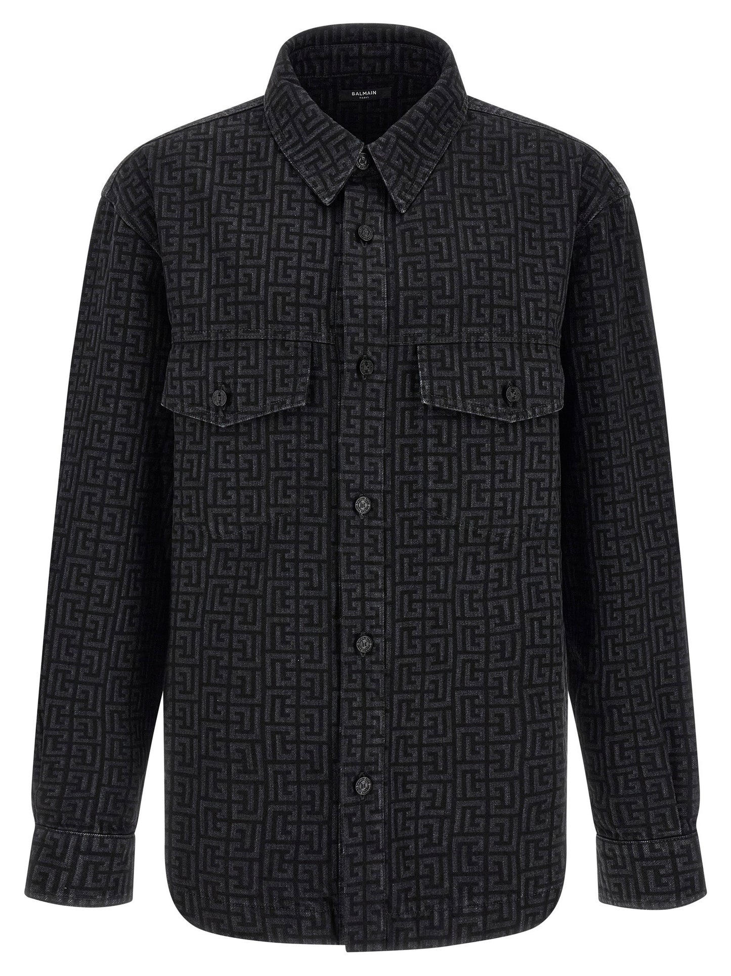 Balmain Monogram Pattern Overshirt